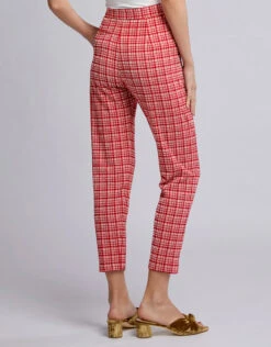 Rachel Comey Flat Westside Plaid High-rise Pants -J.Lindeberg Shop 41100