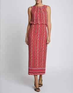 Saloni Caroline Floral Printed Silk-georgette Midi Dress -J.Lindeberg Shop 41716