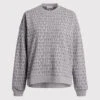 Ganni Logo Jacquard Isoli Dropped Shoulder Sweatshirt