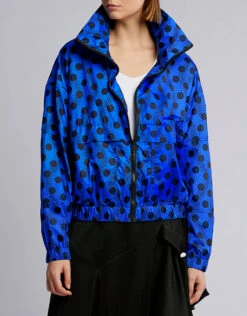 Kenzo Wavy Dot Nylon Back Logo Windbreaker Jacket -J.Lindeberg Shop 42331