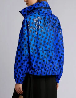 Kenzo Wavy Dot Nylon Back Logo Windbreaker Jacket -J.Lindeberg Shop 42332
