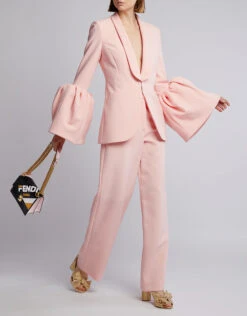 Prabal Gurung Tulip-Sleeve Crepe Blazer -J.Lindeberg Shop 42443