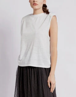 The Range Strata Slub Jersey Shoulder Pad Muscle Tee -J.Lindeberg Shop 424563