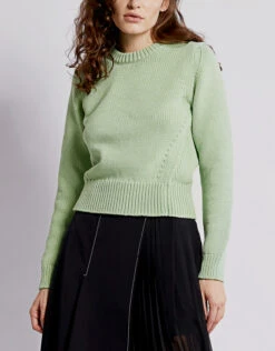 Tibi Tube Yarn Shrunken Crewneck Sweater -J.Lindeberg Shop 424596
