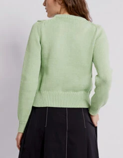 Tibi Tube Yarn Shrunken Crewneck Sweater -J.Lindeberg Shop 424597