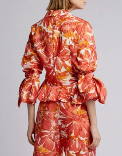 Alexis Reena Floral Tie-Front Cropped Top -J.Lindeberg Shop 42475