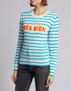 Chinti & Parker Très Bien Striped Cashmere Sweater -J.Lindeberg Shop 42782