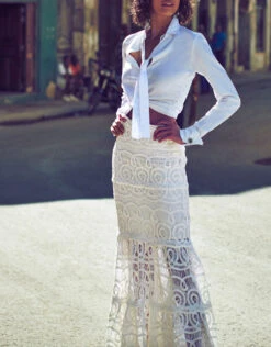 Alexis Roxanne Tie Neck Shirt -J.Lindeberg Shop 43272