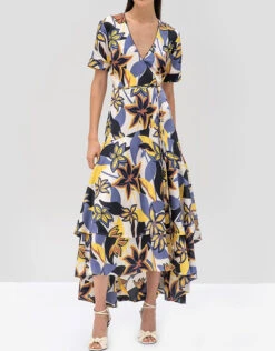 Alexis Sotella Floral Wrapped Midi Dress -J.Lindeberg Shop 43277