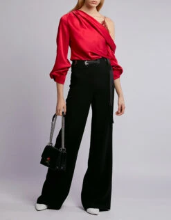 Jonathan Simkhai Star-Studded Crepe Wide-Leg Pants -J.Lindeberg Shop 43757