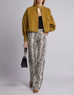 Ulla Johnson Cody Military Canvas Cropped Jacket -J.Lindeberg Shop 43933