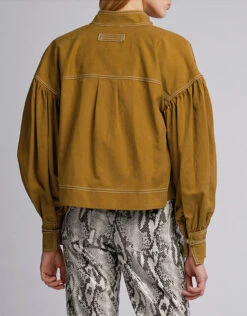 Ulla Johnson Cody Military Canvas Cropped Jacket -J.Lindeberg Shop 43935