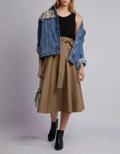 MSGM Snake-print Paneled Denim Jacket -J.Lindeberg Shop 44052