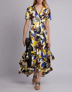 Alexis Sotella Floral Wrapped Midi Dress -J.Lindeberg Shop 44148