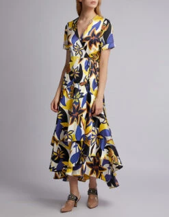 Alexis Sotella Floral Wrapped Midi Dress -J.Lindeberg Shop 44149