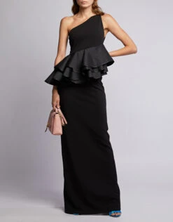 Solace London Dacia One-shoulder Ruffled Maxi Dress -J.Lindeberg Shop 44784