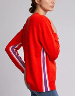 Chinti & Parker Heritage V-Neck Striped Wool-Cashmere Sweater -J.Lindeberg Shop 45328