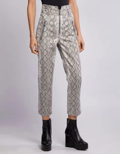 Marissa Webb Josh Snake Print Canvas Straight-leg Pant -J.Lindeberg Shop 45379