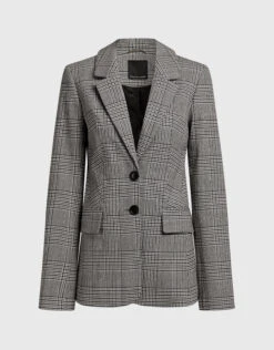 Front Page 48 Marissa Webb Emilee Plaid Wool-blend Blazer