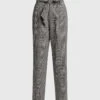 Marissa Webb Ethan Plaid High-rised Paperbag Wide-leg Pants