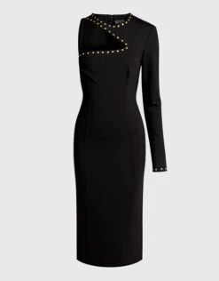 Front Page 40 Versace Jeans Couture One-shoulder Studded Keen Length Dress
