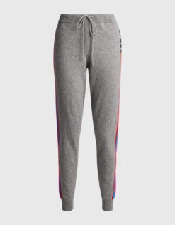 Chinti & Parker Ski Stripe Wool-Cashmere Knitted Track Pants