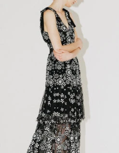 SELF PORTRAIT Self-Portrait Starlet Deco Sequin Tiered Midi Dress 12 SELF PORTRAIT Self-Portrait Starlet Deco Sequin Tiered Midi Dress -J.Lindeberg Shop 50489