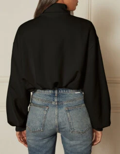 Boyish Jeans The Jimmy High Neck Sweatshirt-Black