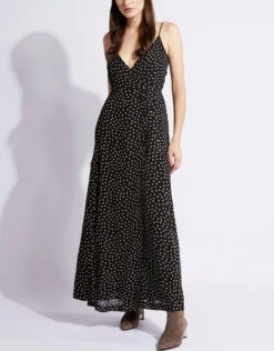 Ganni Dotted Georgette Wrapped Maxi Dress -J.Lindeberg Shop 79013