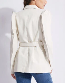 Kenzo Ruffled Shoulder Belted Blazer -J.Lindeberg Shop 79141