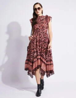 Ulla Johnson Amalia Printed Ruffle Midi Dress 13 Ulla Johnson Amalia Printed Ruffle Midi Dress -J.Lindeberg Shop 80221