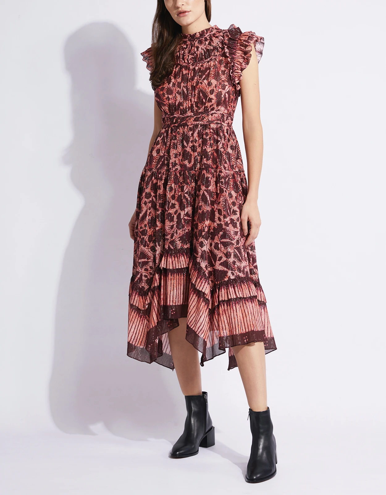 Ulla Johnson Amalia Printed Ruffle Midi Dress 7 Ulla Johnson Amalia Printed Ruffle Midi Dress - Image 7
