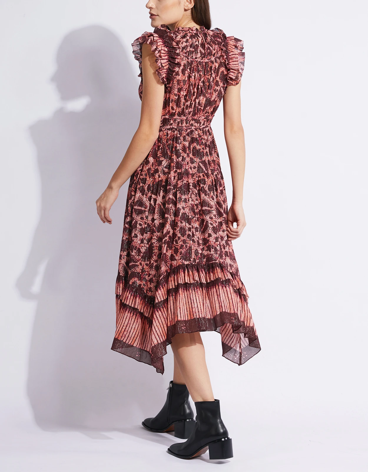 Ulla Johnson Amalia Printed Ruffle Midi Dress 8 Ulla Johnson Amalia Printed Ruffle Midi Dress - Image 8