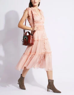 Ulla Johnson Rosalind Ruffle Silk Midi Dress -J.Lindeberg Shop 80229