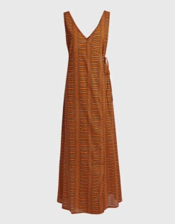 Diane Von Furstenberg DVF X Onia Grace Wrapped Maxi Dress