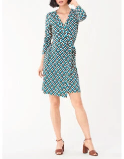 Diane Von Furstenberg Julian Printed Wrap Mini Dress -J.Lindeberg Shop 88408